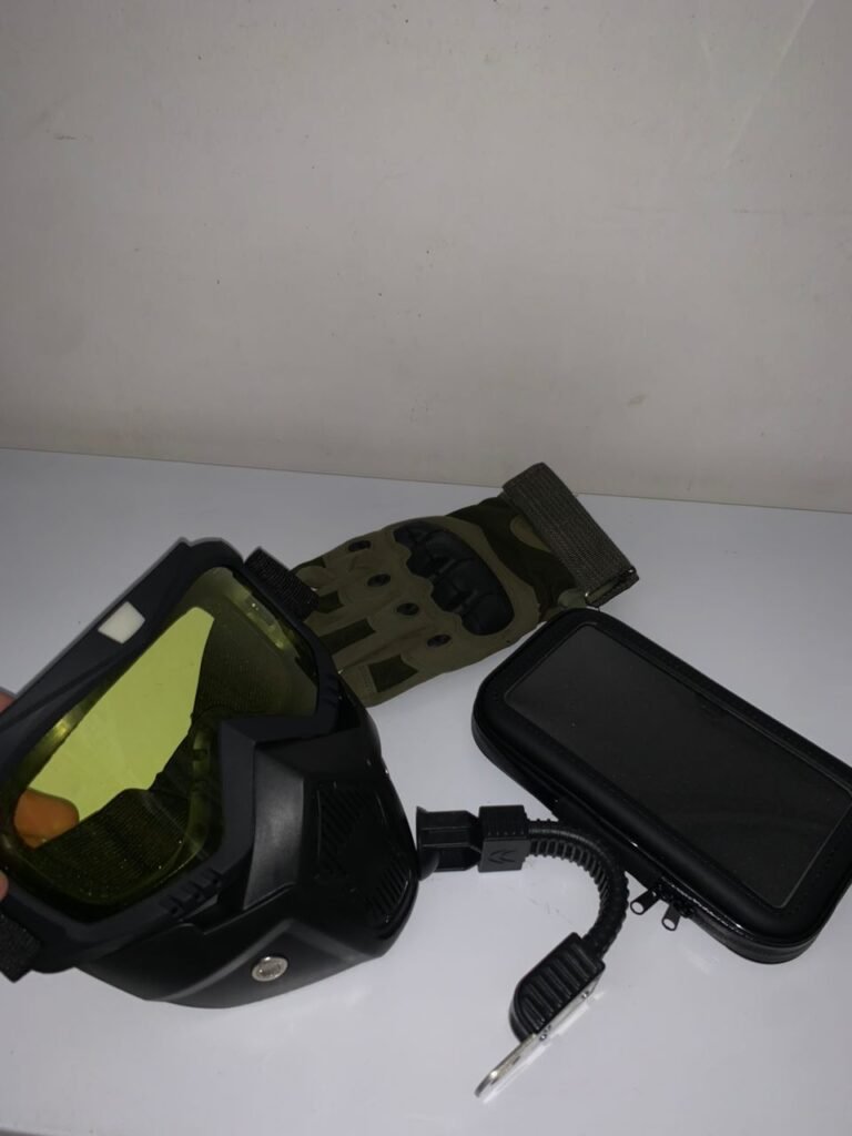 Kit Accessoires Moto Anti-Pluie V2 – Masque, Gants & Support Téléphone Étanche