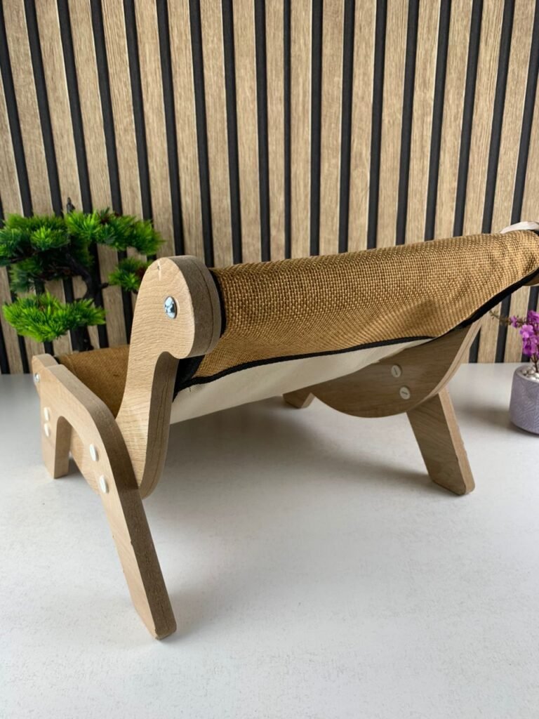 Chaise Longue en Sisal Naturel pour Chat – Lit Design Anti-Griffures Ultra-Résistant