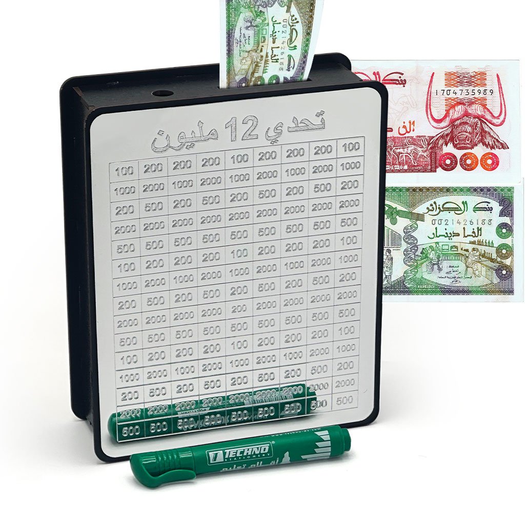 Tirelire Tableau Défi 12 Millions avec Marqueur – L’épargne devient un jeu motivant