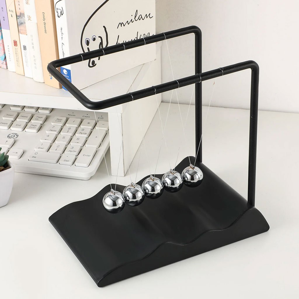 Pendule Newton Balls d’équilibre – Décoration scientifique et élégante - الصورة 2