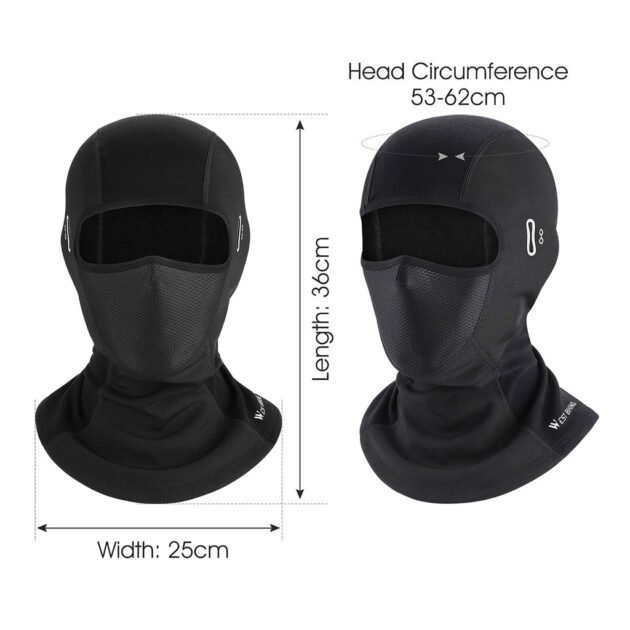 Cagoule Thermique d’Hiver avec Ouverture pour Lunettes – Protection Intégrale Anti-Froid & Anti-Vent