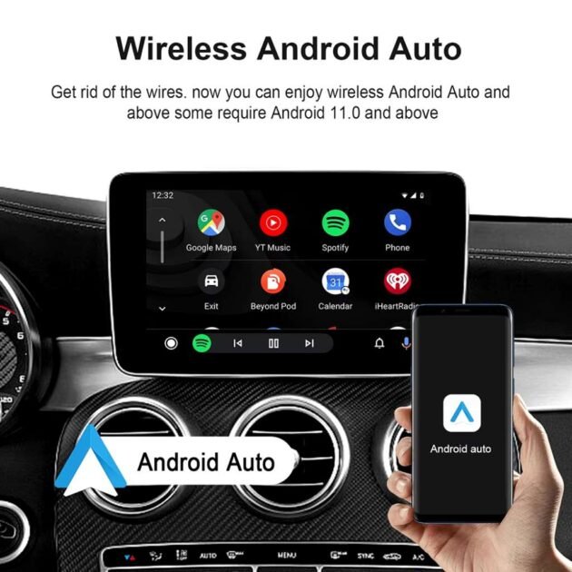 Box CarPlay Sans Fil Android 13 Sans Fil – La liberté au volant commence ici !