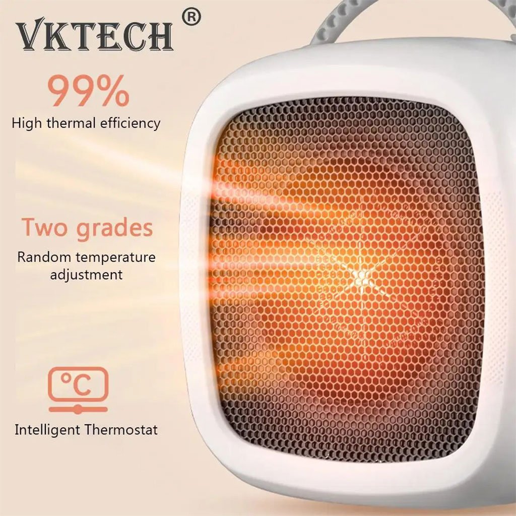 Mini Chauffage Céramique Portable 3s – Chauffage Instantané & Sécurisé pour Intérieur - الصورة 5
