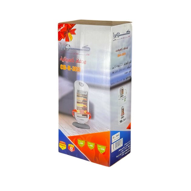 Cobra Chauffage Électrique Économique 3 Résistances 1200W – Chaleur Rapide et Réglable