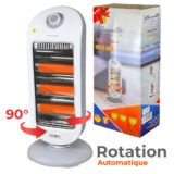 Cobra Chauffage Électrique Économique 3 Résistances 1200W – Chaleur Rapide et Réglable