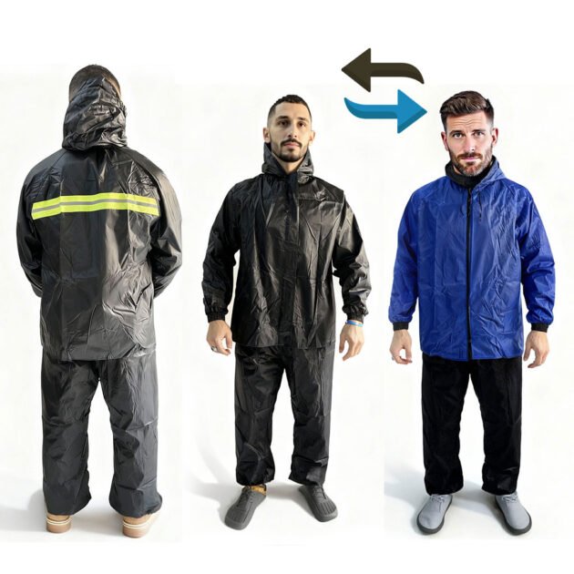 Ensemble de pluie imperméable veste et pantalon avec doublure intérieure V2