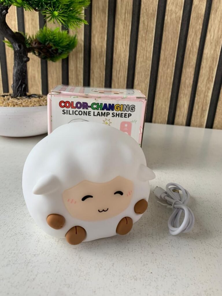 Veilleuse Mouton LED Souple et Rechargeable – Lampe Enfant en Silicone