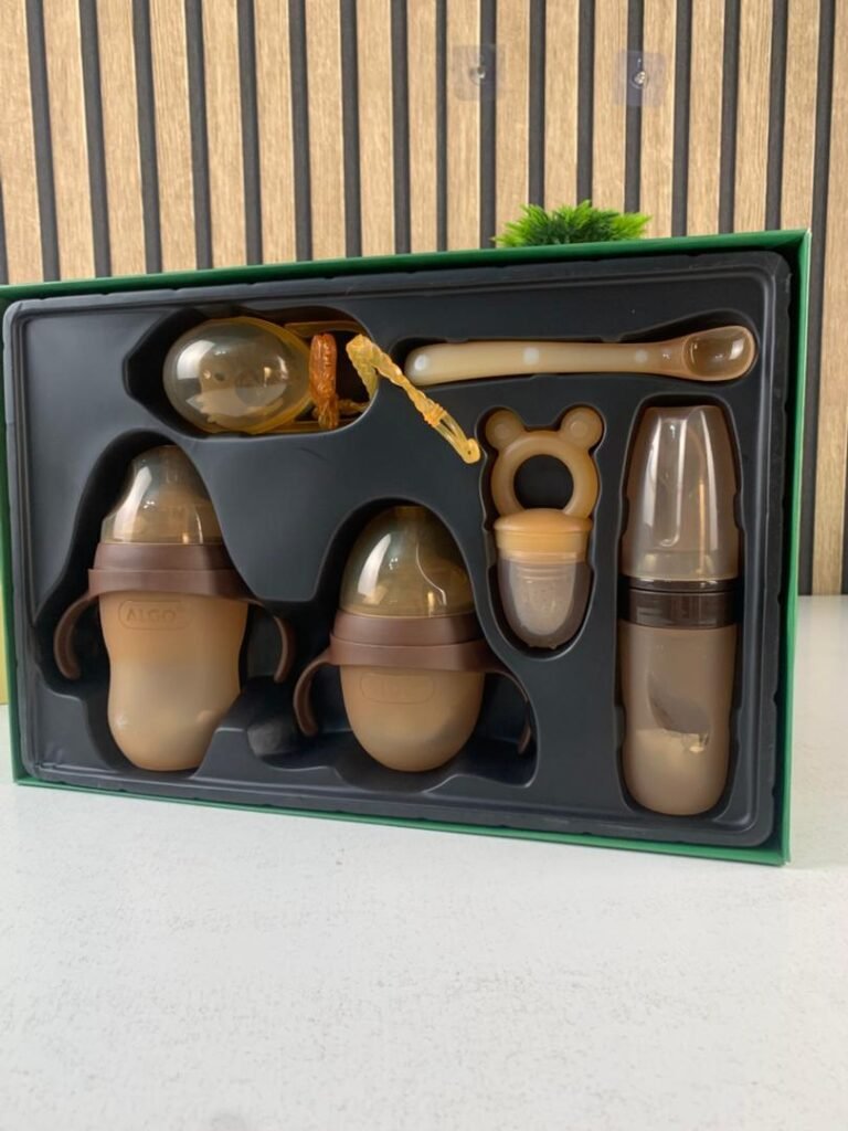 Ensemble pour bébé nouveau-né 6PCS biberons en silicone sans BPA