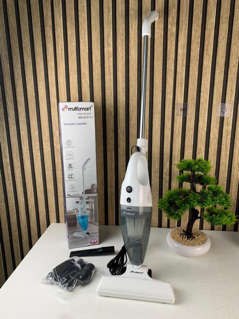 Balai Aspirateur Multismart  2en1 avec Filtre Haute Efficacité et 9 Têtes de Rechange