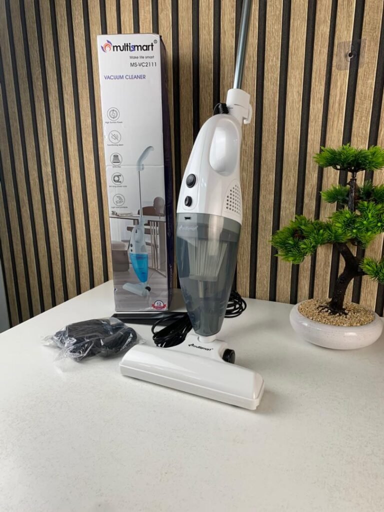 Balai Aspirateur Multismart  2en1 avec Filtre Haute Efficacité et 9 Têtes de Rechange