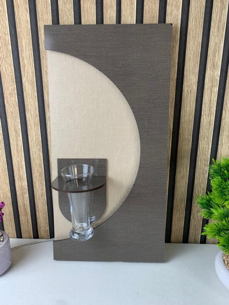 Panneau mural décoratif avec éclairage LED design moderne en bois V4 – L’art de la nature illuminée