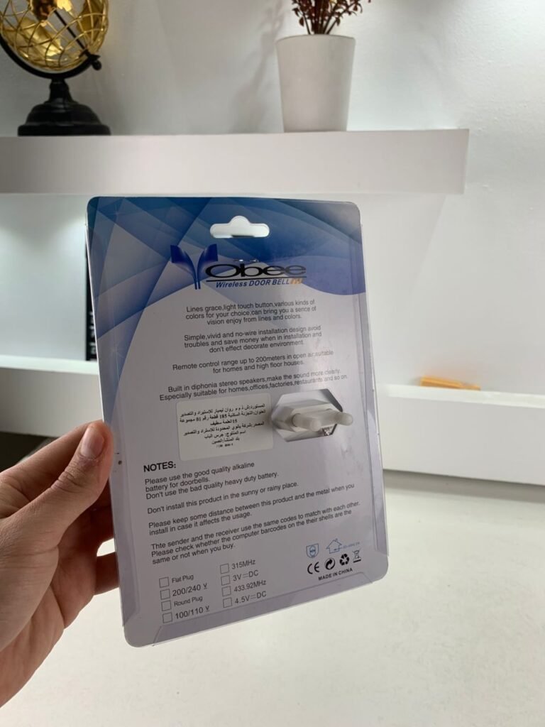 Sonnette Sans Fil 150m avec 38 sonneries personnalisables