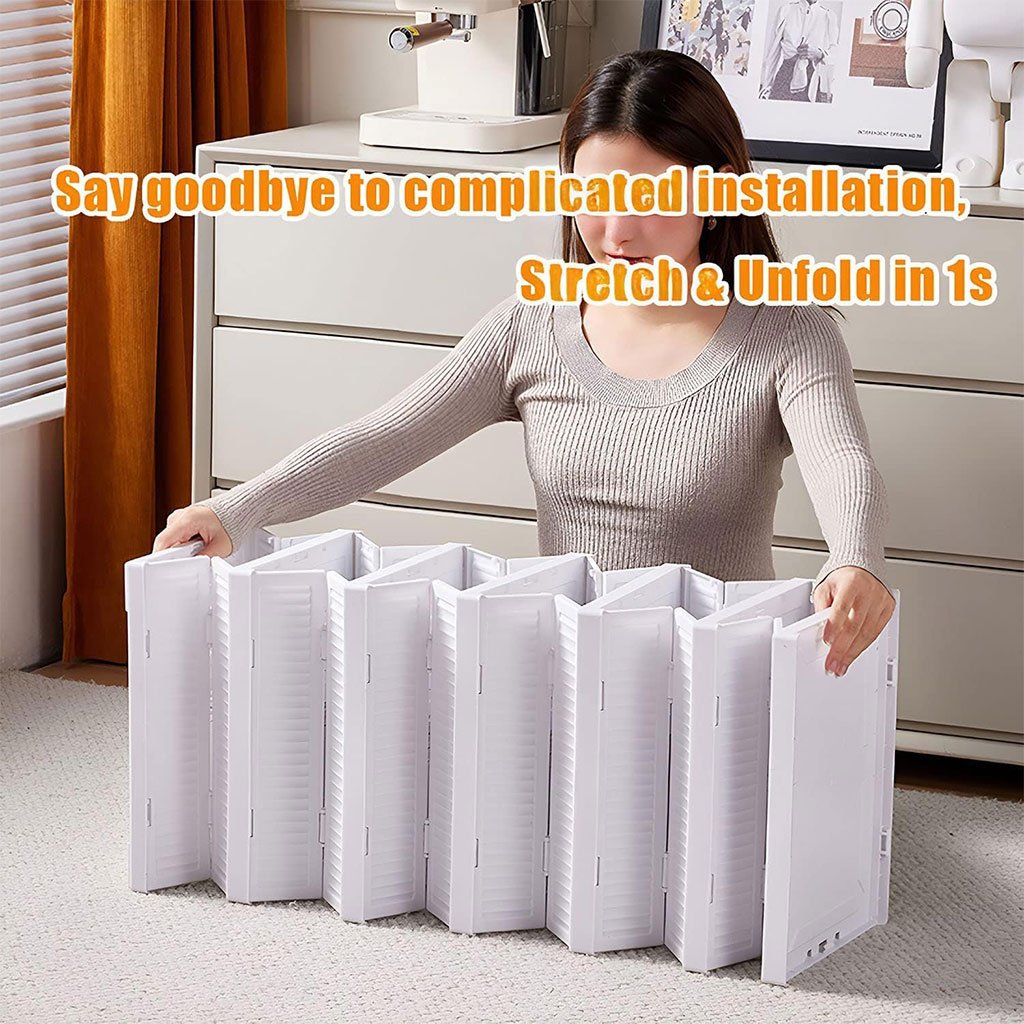 Étagère à Chaussures Pliable Transparente – Organisateur Gain de Place Transparent - الصورة 7