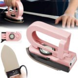 Mini Fer à Repasser Portable avec Température Réglable – Mini-Fer Compact et Pliable pour Retouches Rapides