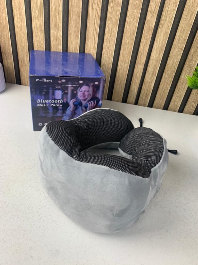 Oreiller de cou Bluetooth en mousse à mémoire de forme avec haut-parleurs intégrés