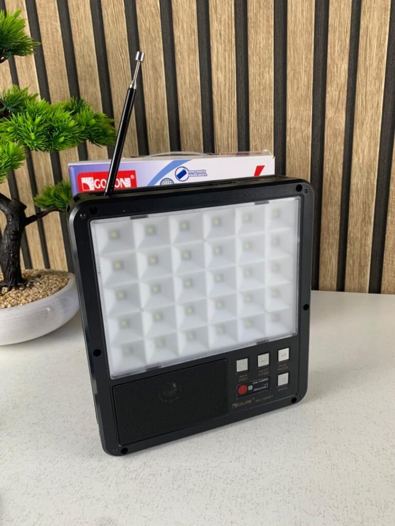 Kit d’Éclairage Solaire RX-1066BT avec Haut Parleur Bluetooth