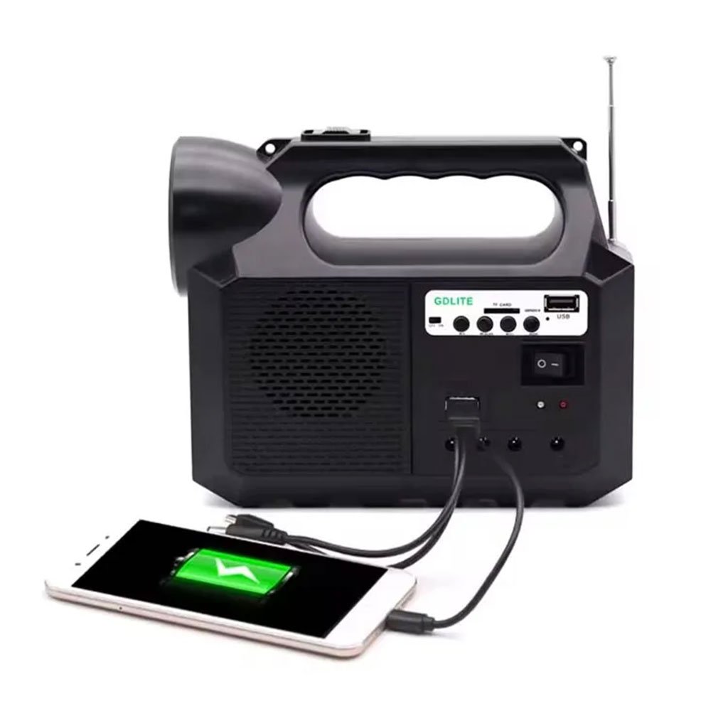 Système d’Éclairage Solaire avec Haut Parleur Bluetooth GDLITE GD8017 - الصورة 6