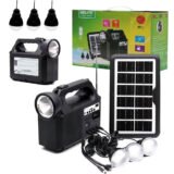 Système d’Éclairage Solaire avec Haut Parleur Bluetooth GDLITE GD8017
