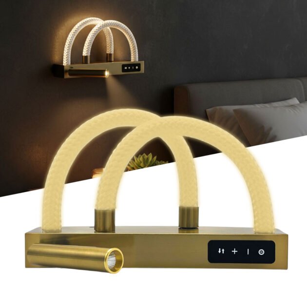 Applique Murale Moderne à Intensité Variable – Éclairage 180°