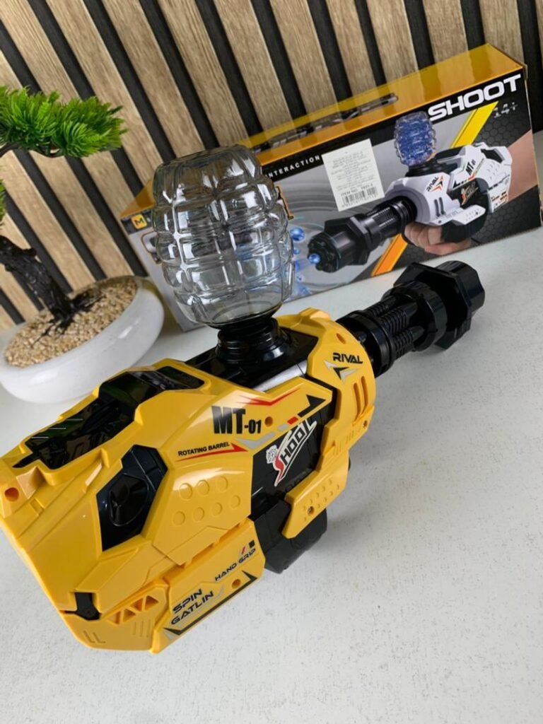 Pistolet Gatling Orbeez Électrique – Blaster Automatique à Billes Gel pour Jeu Réaliste
