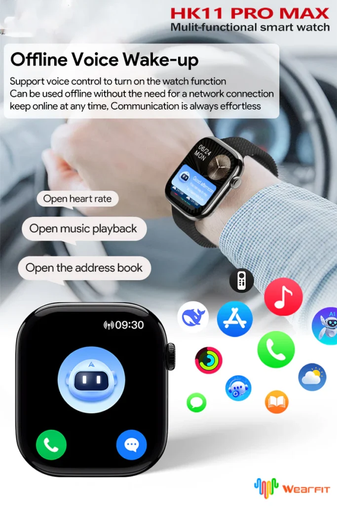 HK11 PRO MAX GEN2 Smart Watch 46mm avec DeepSeek AI – L’élégance au service de l’intelligence