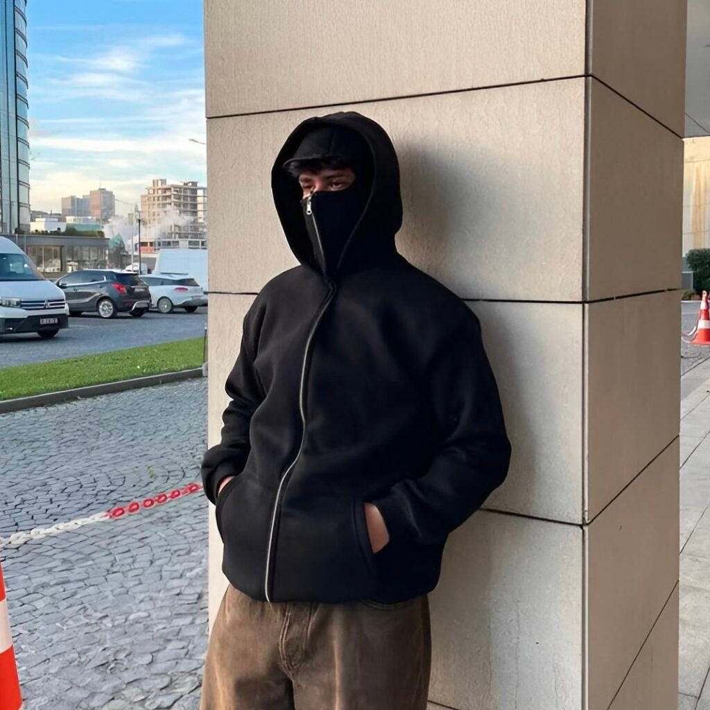 Balaclava Ninja Zipper Hoodie | Veste Ninja confortable pour l'hiver
