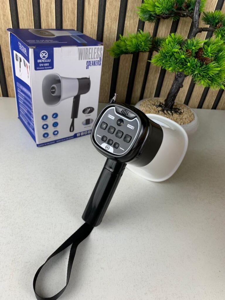 Mégaphone Solaire Portable avec Bluetooth V5.3 & Enregistrement