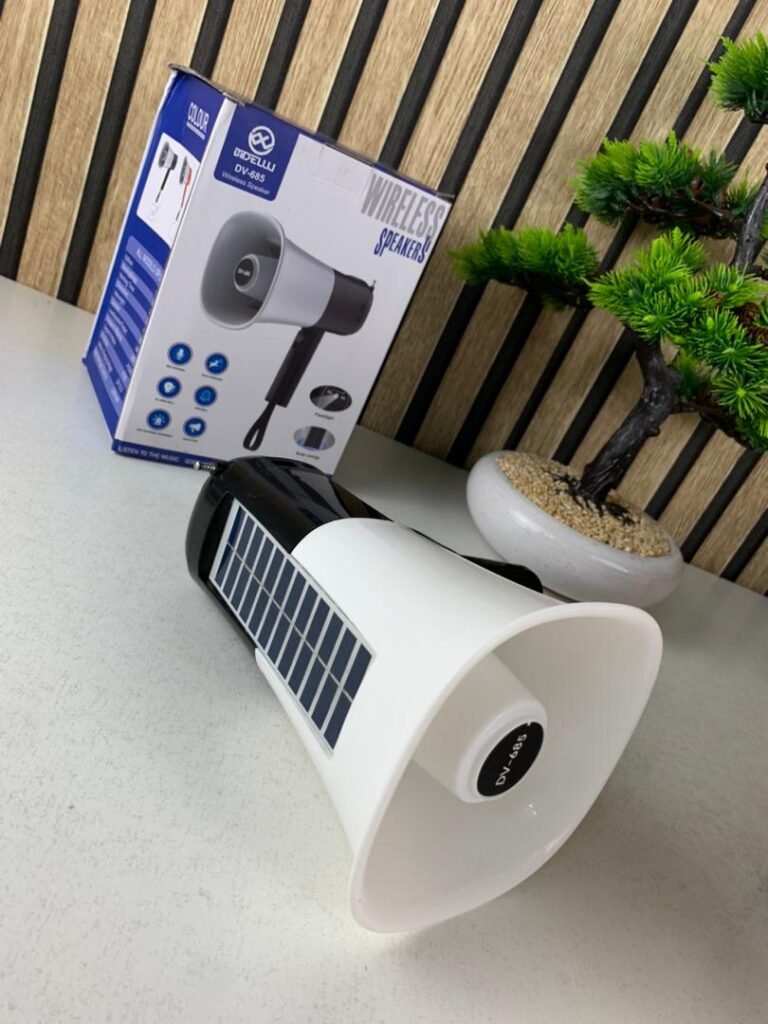 Mégaphone Solaire Portable avec Bluetooth V5.3 & Enregistrement