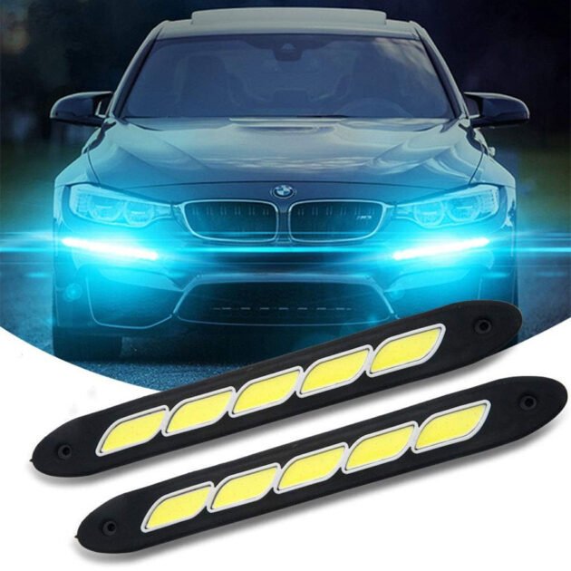 Bandes Lumineuses LED Flexibles pour Voiture 2Pcs – Éclairage Avant Moderne et Puissant
