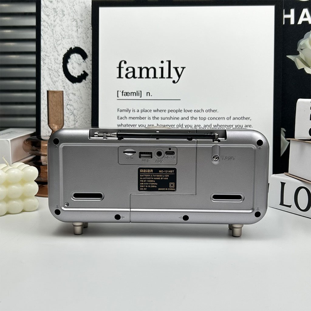 Radio Portable Bluetooth FM/AM/SW 1200mAh – Réception Claire & Son Puissant - الصورة 4