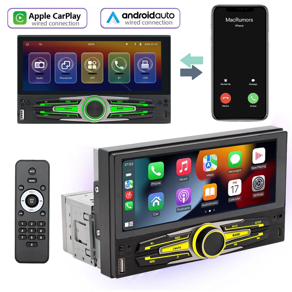 Autoradio MP5 Universel 6.86’’ avec CarPlay & Android Auto – Connectivitén , performance
