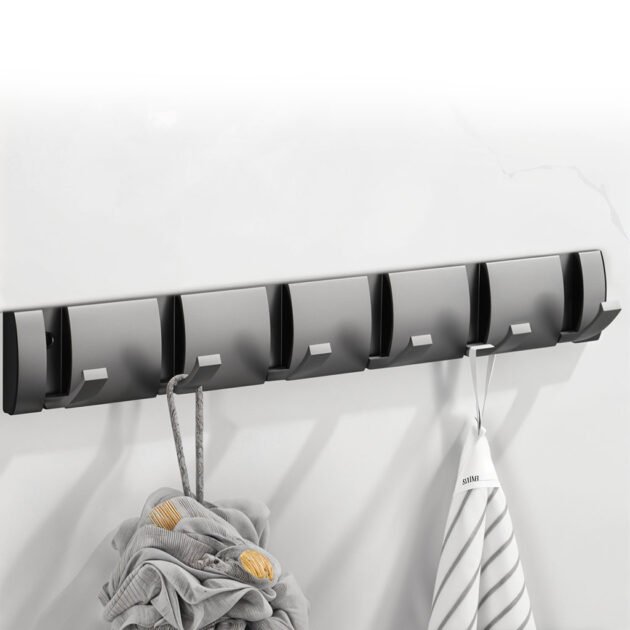 Porte Manteau Mural Métallique avec 6 Crochets – Élégance, solidité et gain d’espace