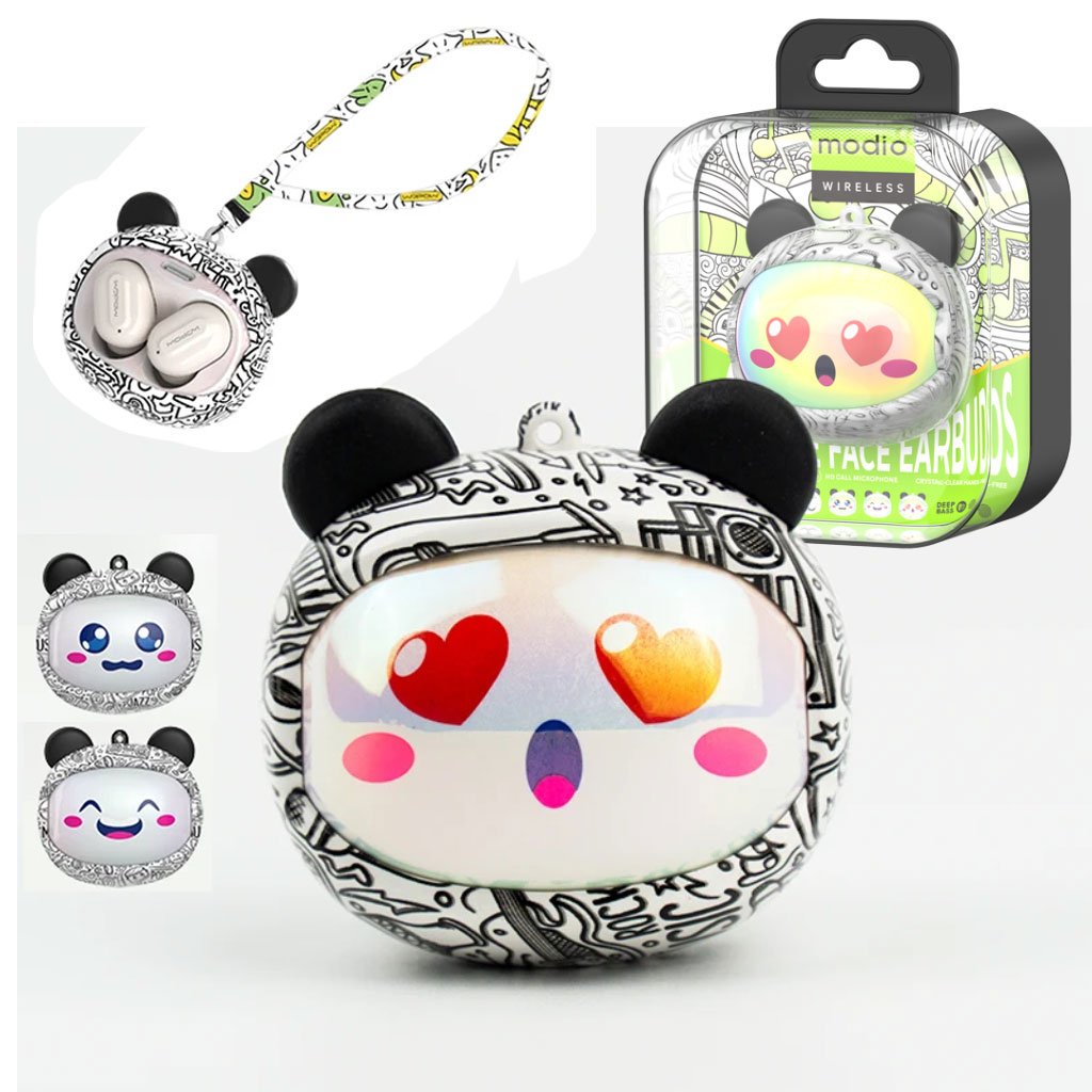 Modio Q11 – Écouteurs Sans Fil Cute à Coques Interchangeables