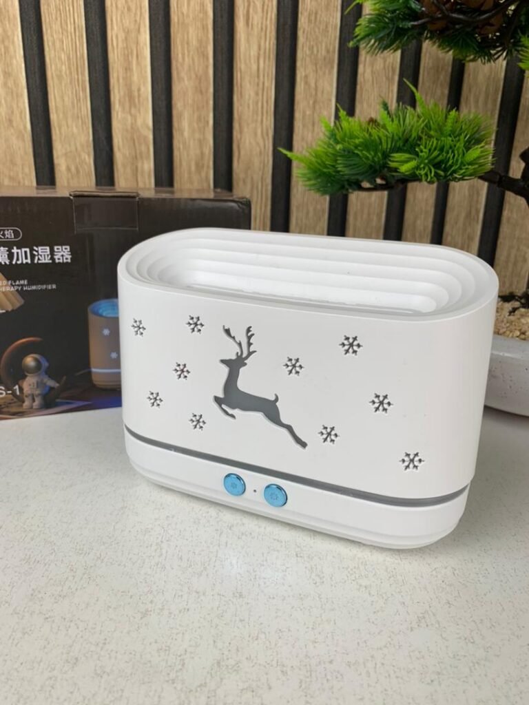 Humidificateur et Diffuseur d’Huiles Essentielles Effet Flamme LED 300ml