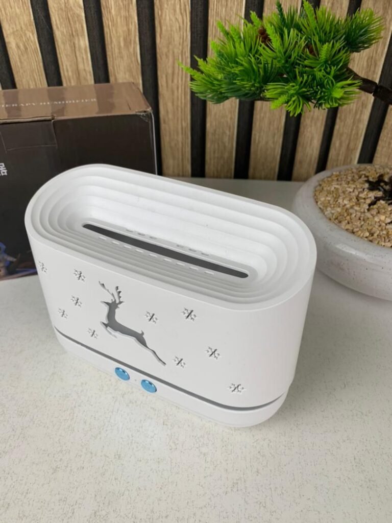 Humidificateur et Diffuseur d’Huiles Essentielles Effet Flamme LED 300ml