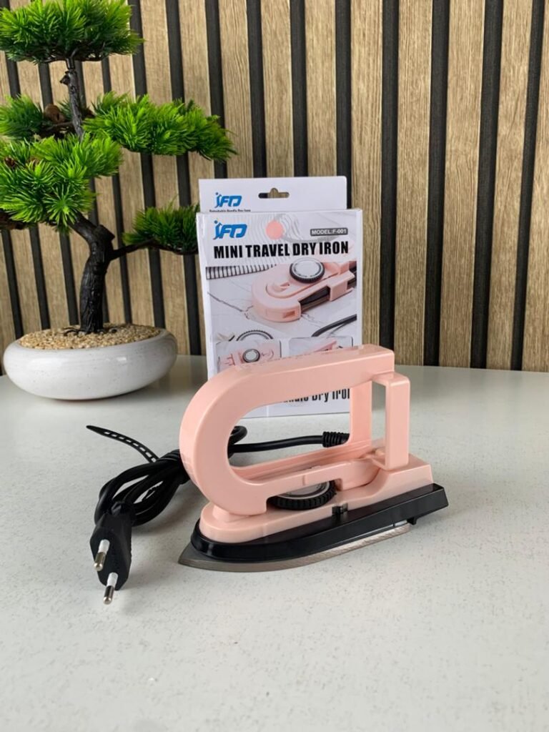 Mini Fer à Repasser Portable avec Température Réglable – Mini-Fer Compact et Pliable pour Retouches Rapides