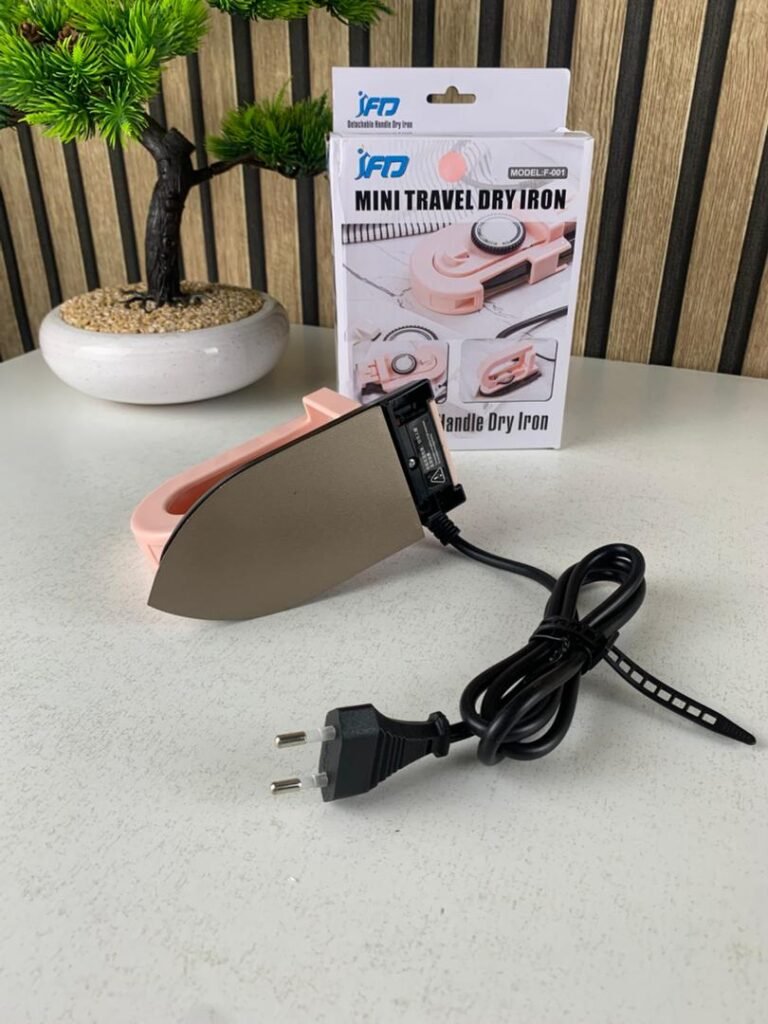 Mini Fer à Repasser Portable avec Température Réglable – Mini-Fer Compact et Pliable pour Retouches Rapides