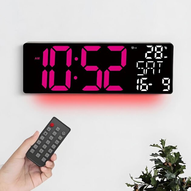 Horloge Digitale LED Design Moderne – Élégance, Lumière et Simplicité