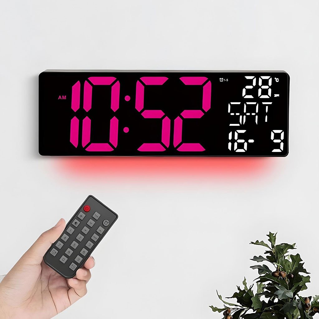 Horloge Digitale LED Design Moderne – Élégance, Lumière et Simplicité - الصورة 2