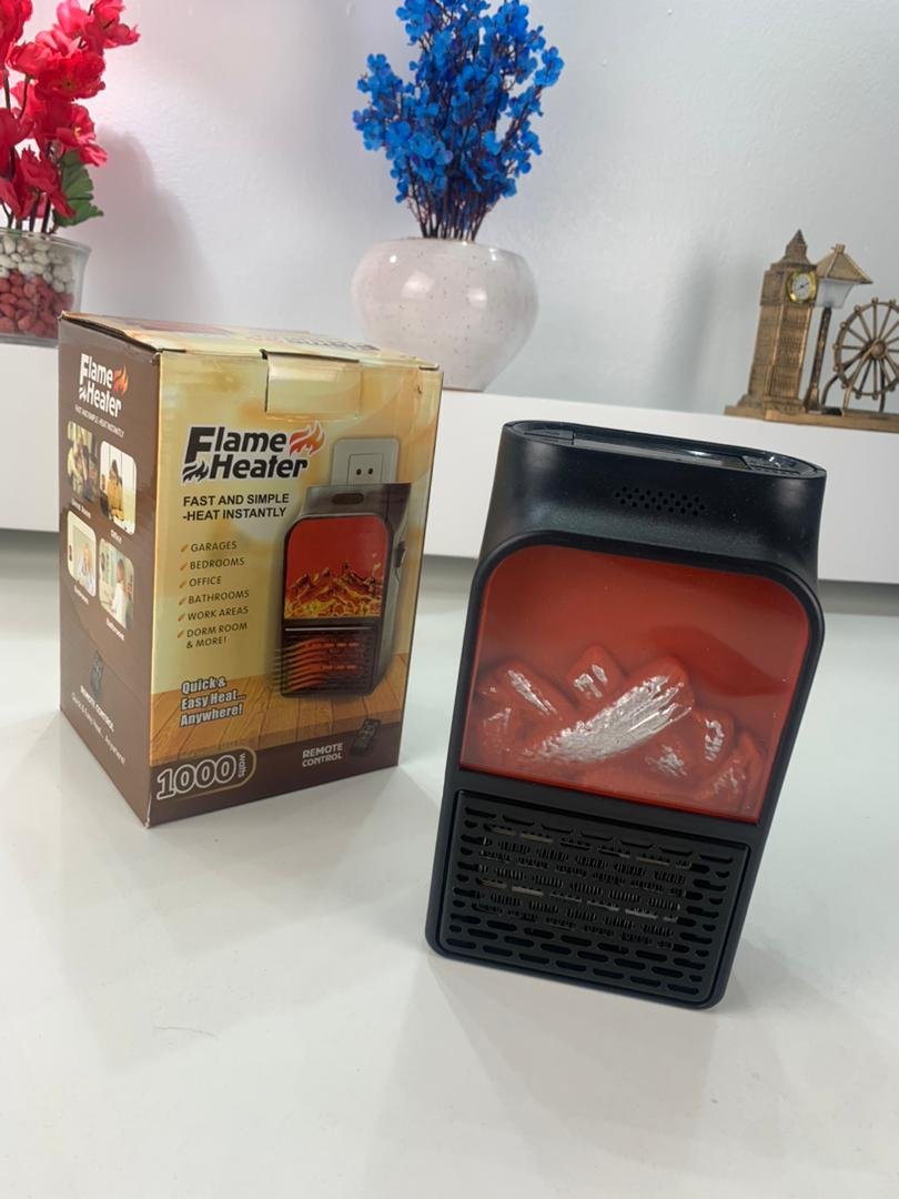 Chauffage Électrique Portable avec Effet Flamme 3D – Ambiance Feu de Cheminée - الصورة 8