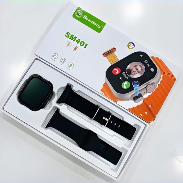 Smart Watch SM401 4G Écran HD 2.2″ avec SIM & Caméra intégrée – Liberté totale sans smartphone !