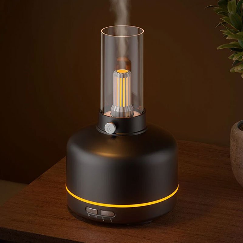 Lampe Humidificateur d’Air Vintage USB – Éclairage Doux & Diffusion d’Huiles Essentielles - الصورة 7