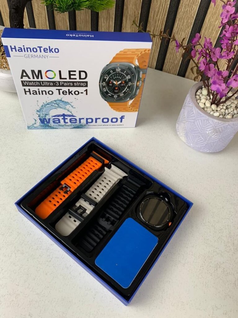 Smart Watch Haino Teko-1 Écran AMOLED avec 3 Bracelets Intégrés – L’alliance parfaite entre élégance