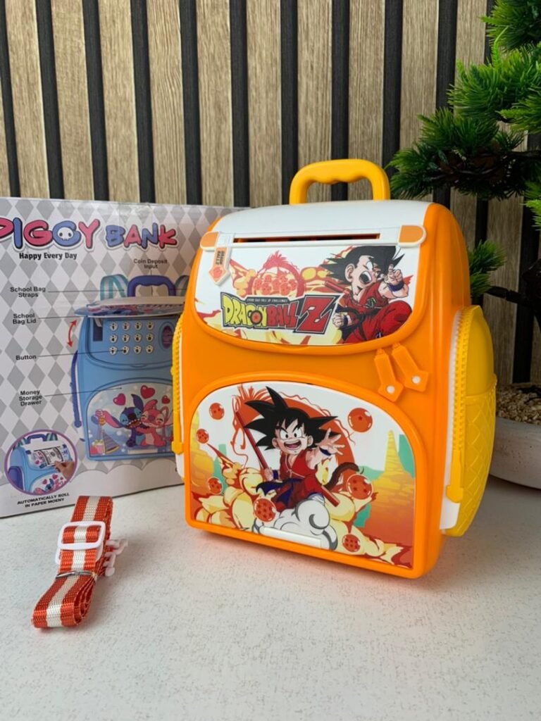 Tirelire Intelligente pour Enfants en Forme de Sac à Dos avec Verrouillage par Empreinte Digitale
