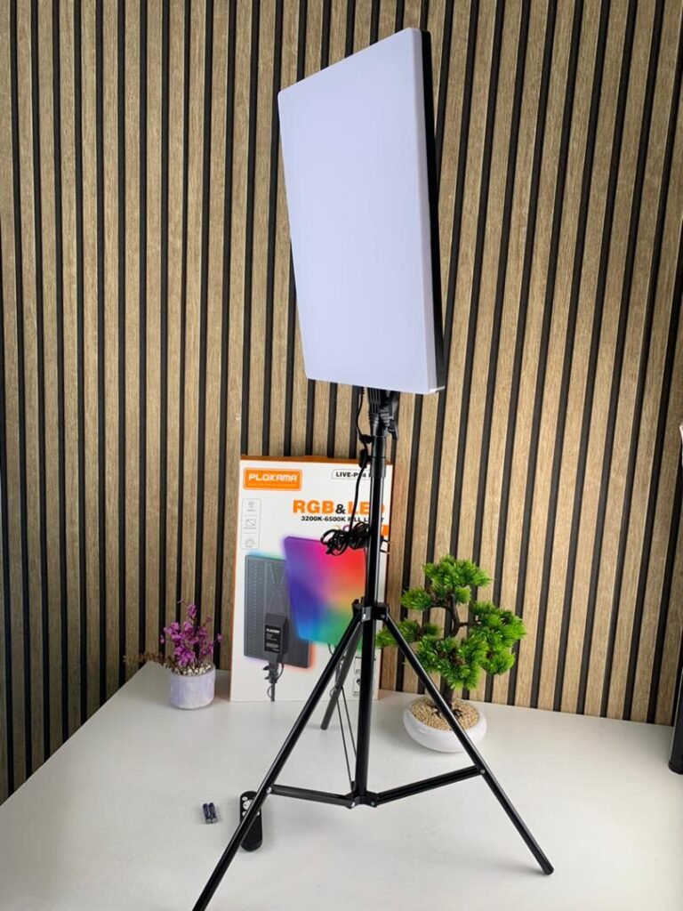 Panel & LED Fill Light 80W PLOKAMA LIVE-P24 Pro – Éclairage Professionnel Multicolore