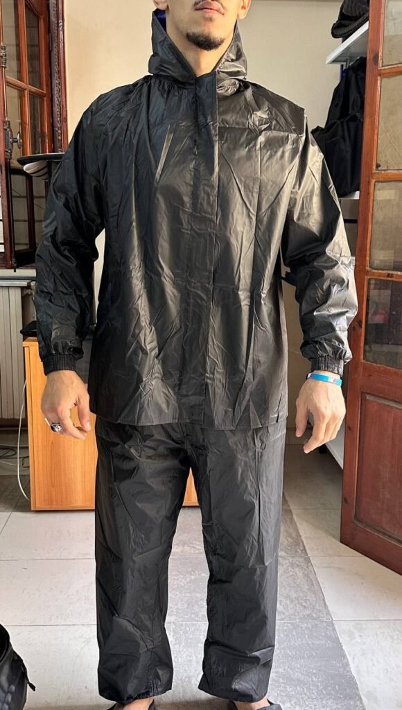 Ensemble de pluie imperméable veste et pantalon avec doublure intérieure V2