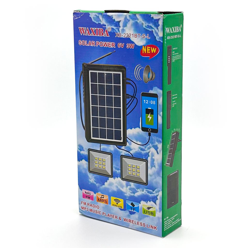 Kit d’Éclairage Solaire XB-2321BT avec Haut Parleur et Deux Lampes - الصورة 3