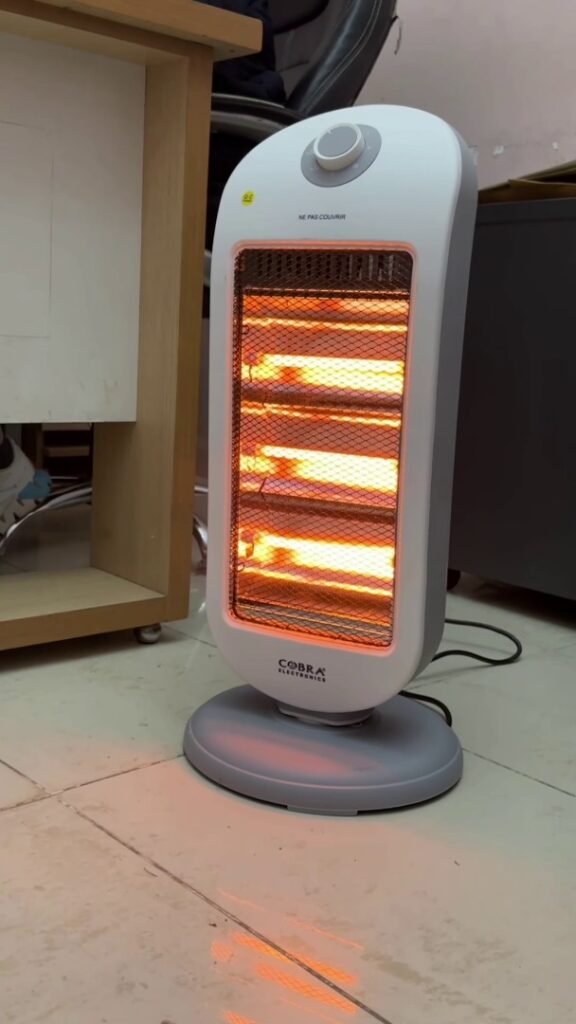Cobra Chauffage Électrique Économique 3 Résistances 1200W – Chaleur Rapide et Réglable