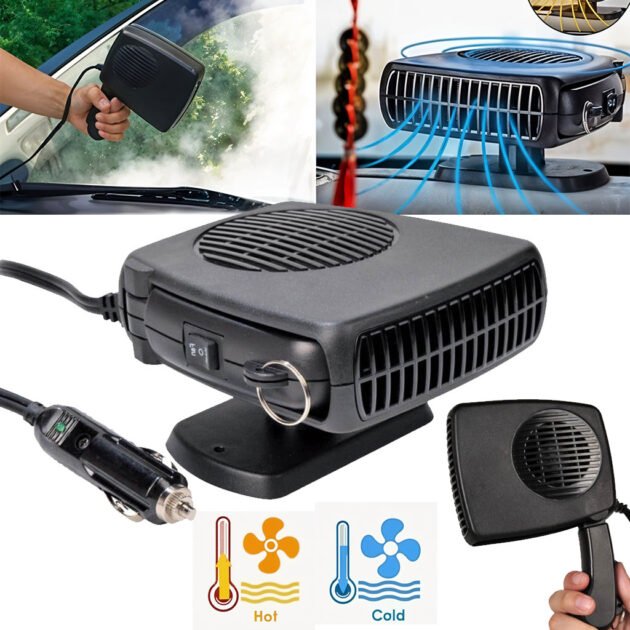 Chauffage Dégivreur Pare-brise 2-en-1 pour Voiture