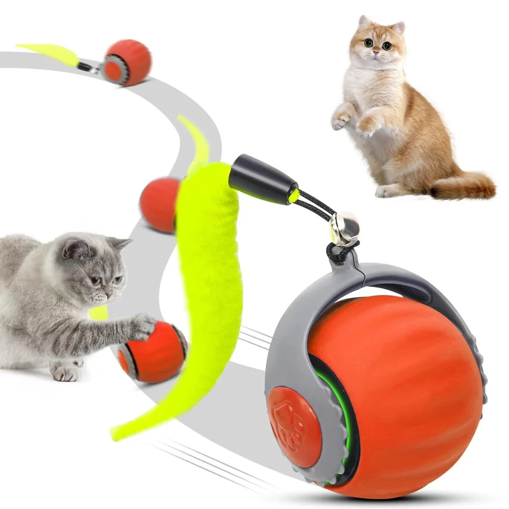 Jouet Interactif pour Chat – Balle Électrique Roulante Intelligente